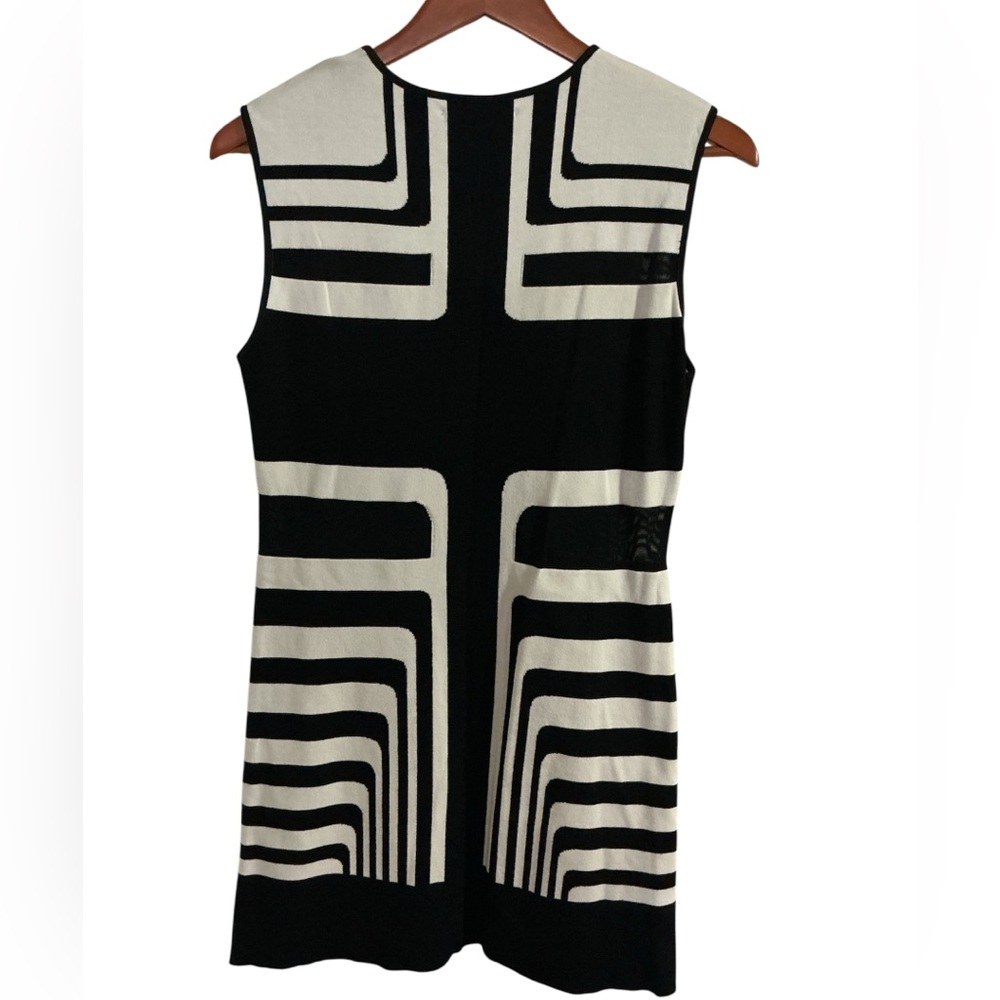RVN Black and White Graphic Mini Dress size L - Picture 7 of 8